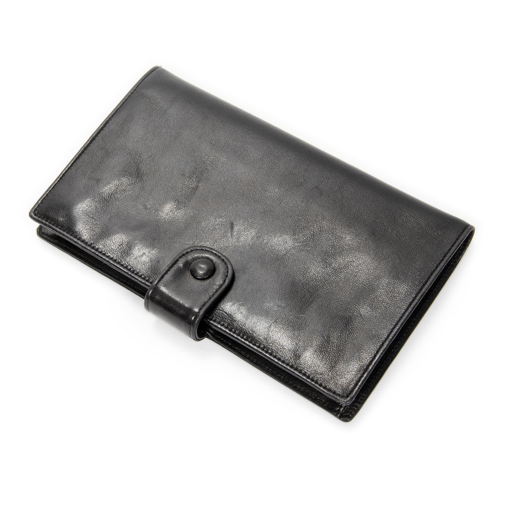 Wallet Timeless French Purse Wallet Black Calfskin Leather