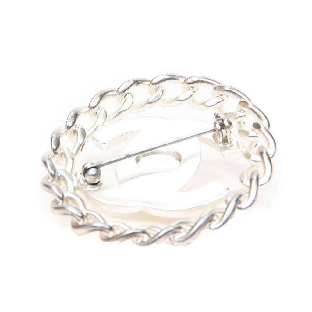 Brooch CC Turnlock Motif Brooch Silver Silver Plated