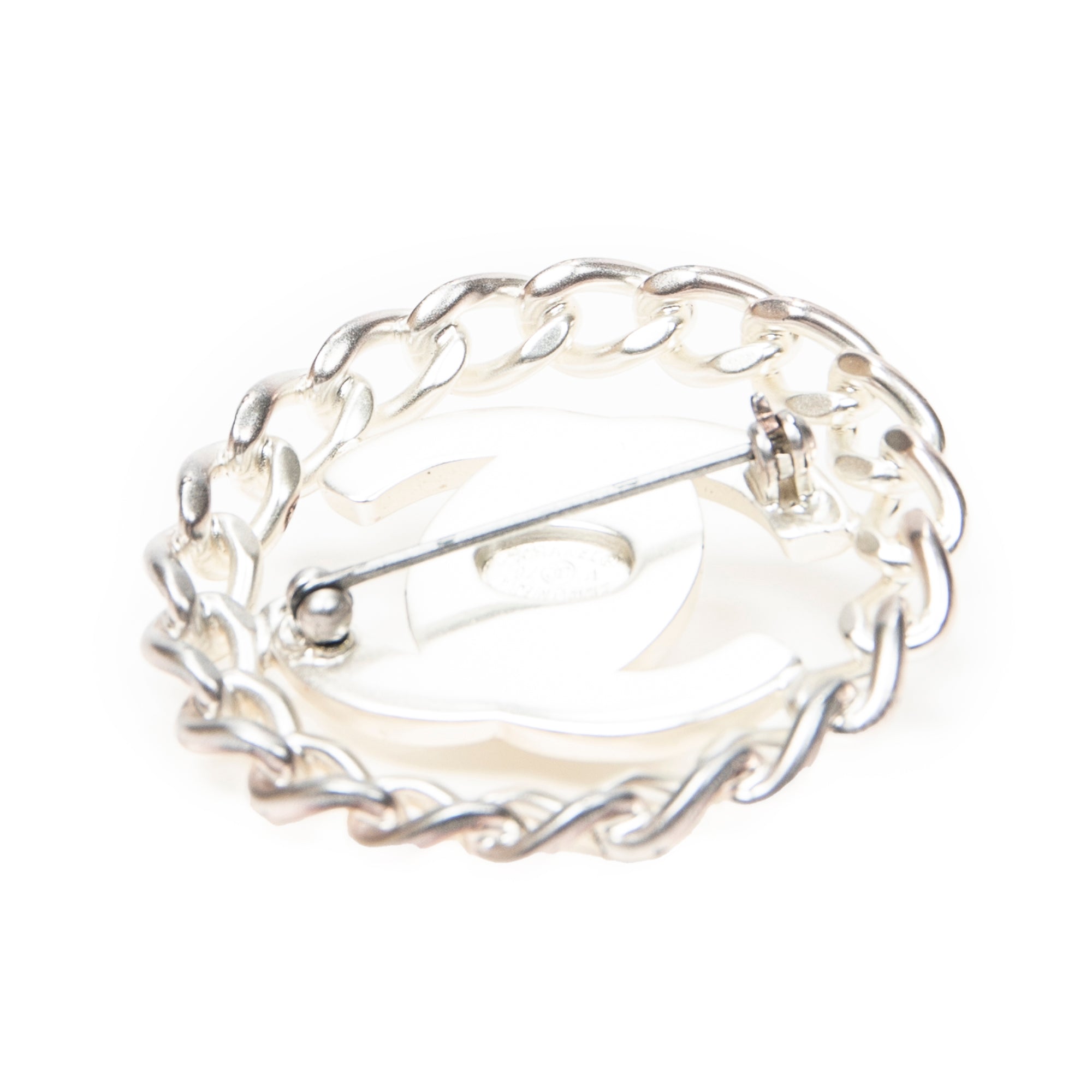 Brooch CC Turnlock Motif Brooch Silver Silver Plated