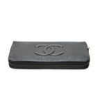 Wallet Timeless Zip Around Wallet Black Caviar Leather