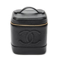 Handbag Timeless Tall Vanity Case Black Caviar Leather