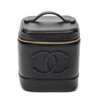 Handbag Timeless Tall Vanity Case Black Caviar Leather
