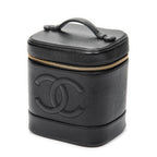 Handbag Timeless Tall Vanity Case Black Caviar Leather