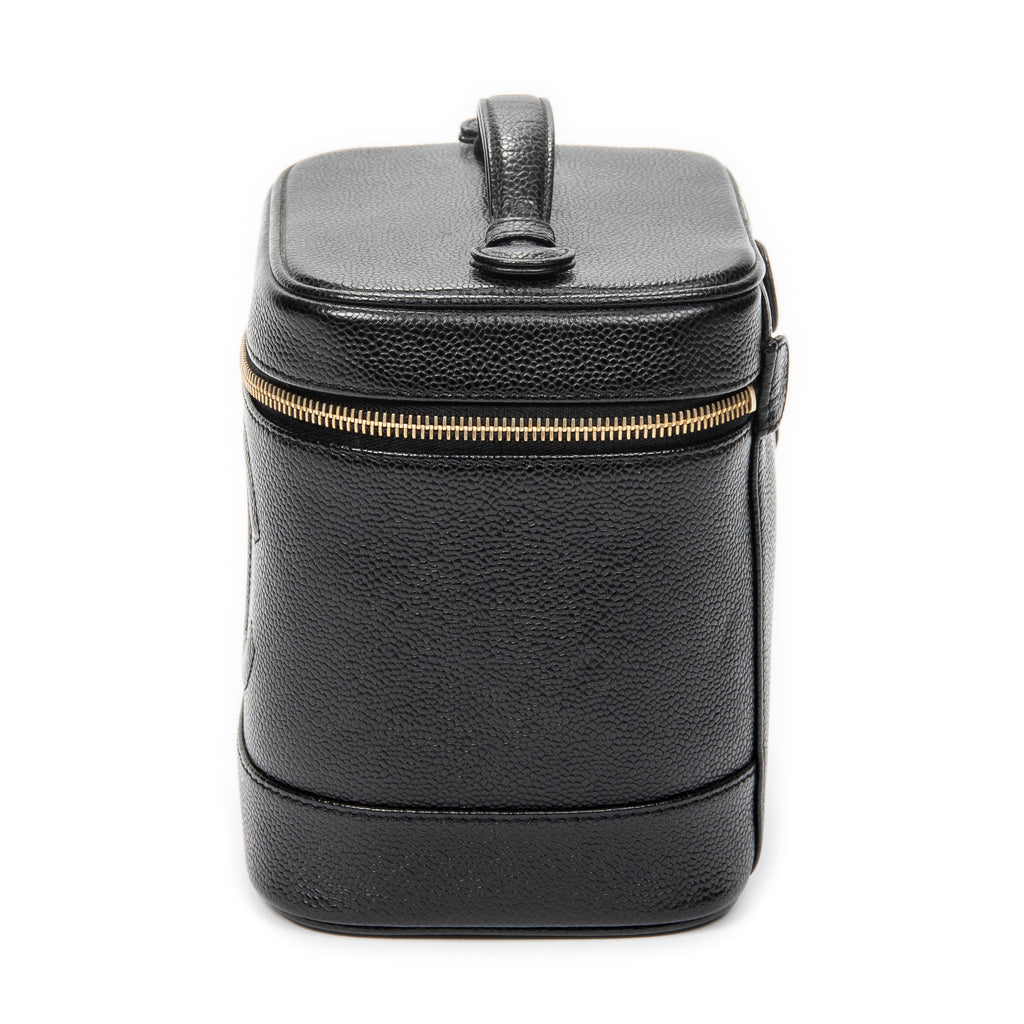Handbag Timeless Tall Vanity Case Black Caviar Leather