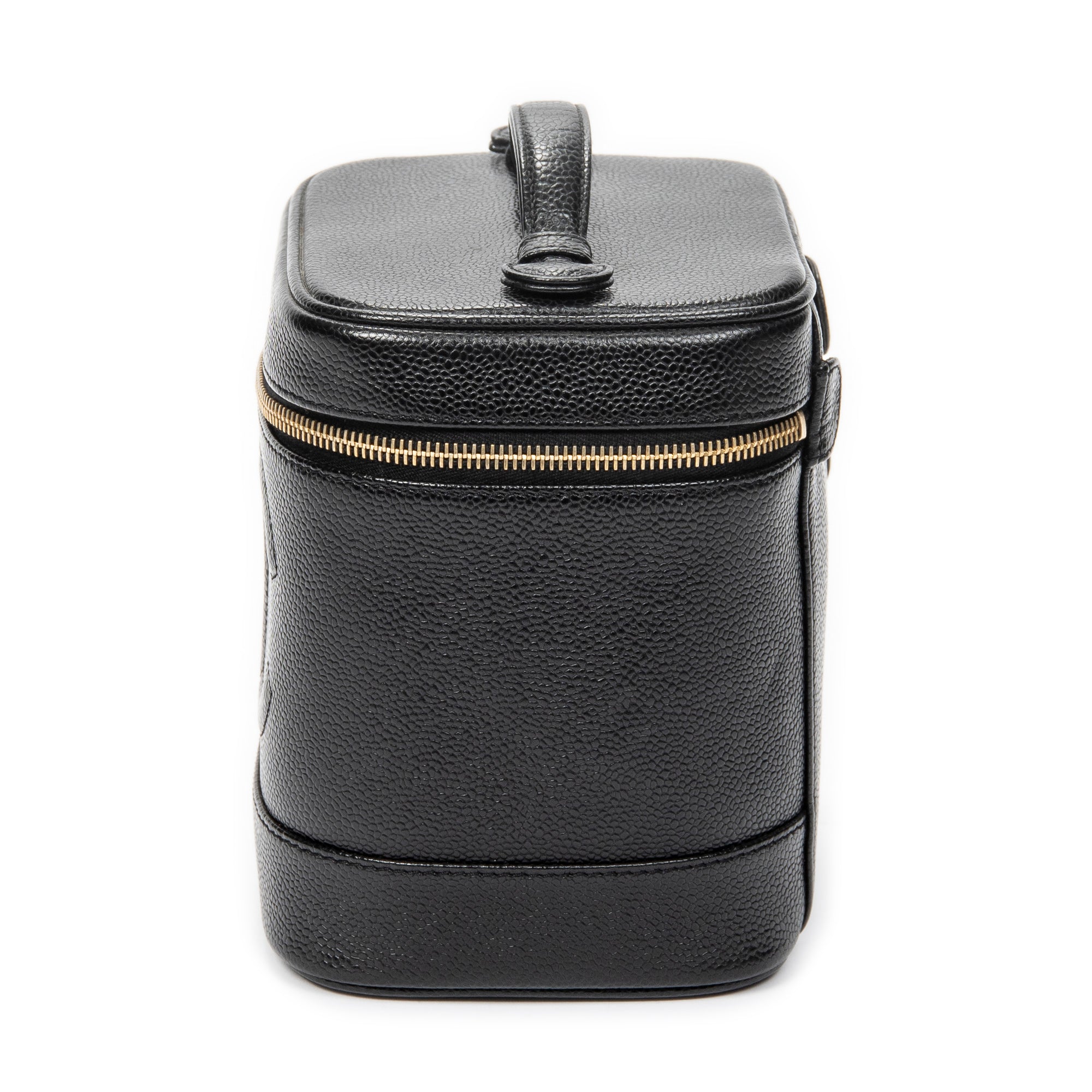 Handbag Timeless Tall Vanity Case Black Caviar Leather