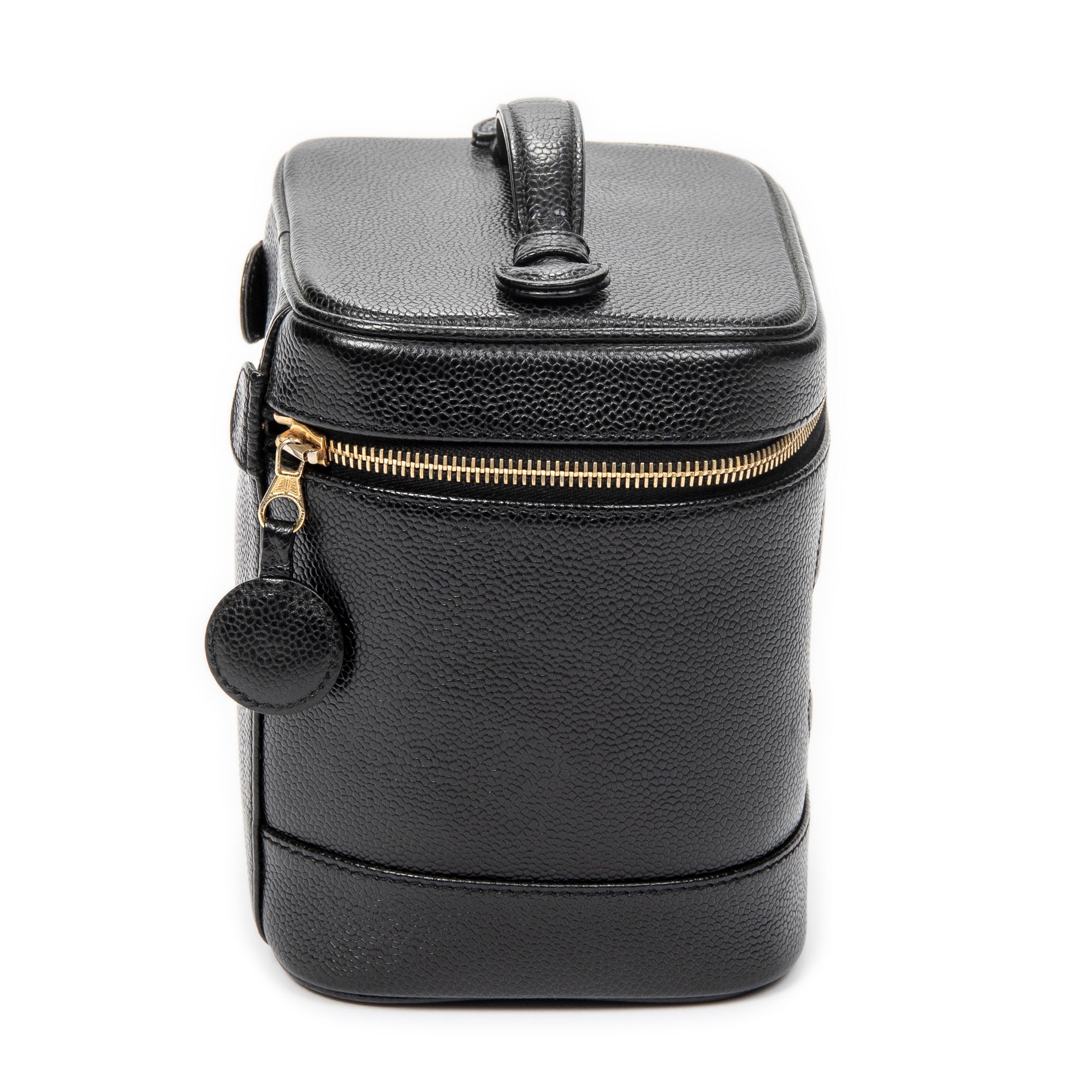 Handbag Timeless Tall Vanity Case Black Caviar Leather