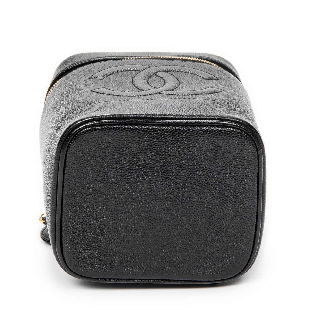 Handbag Timeless Tall Vanity Case Black Caviar Leather