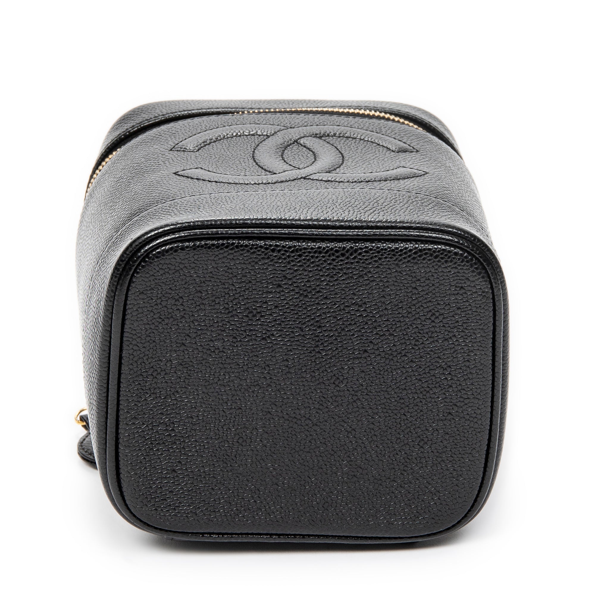 Handbag Timeless Tall Vanity Case Black Caviar Leather