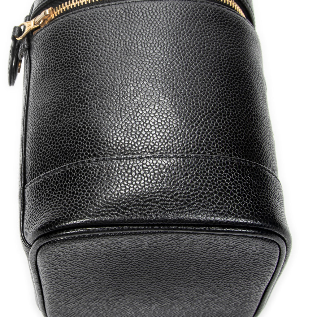 Handbag Timeless Tall Vanity Case Black Caviar Leather