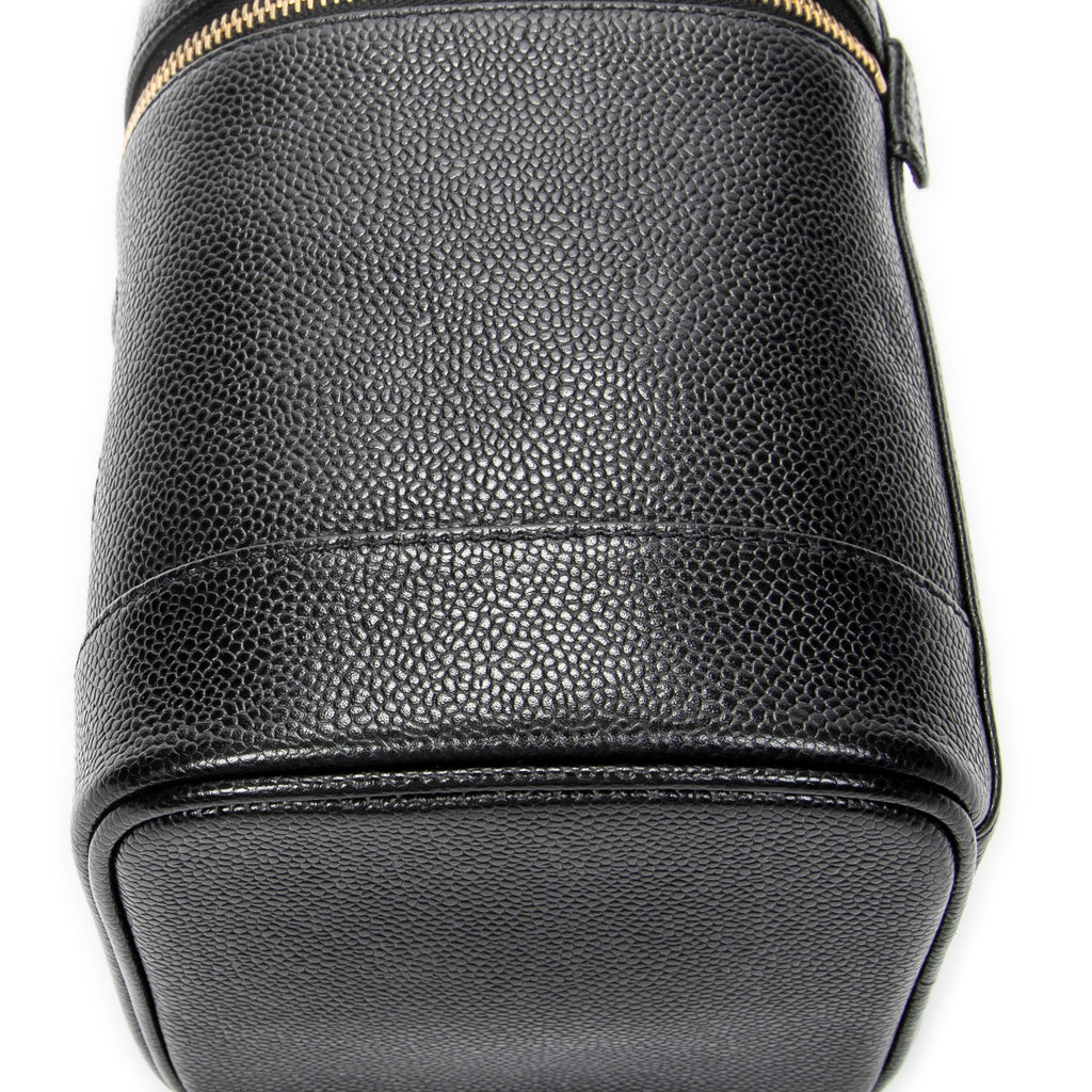 Handbag Timeless Tall Vanity Case Black Caviar Leather