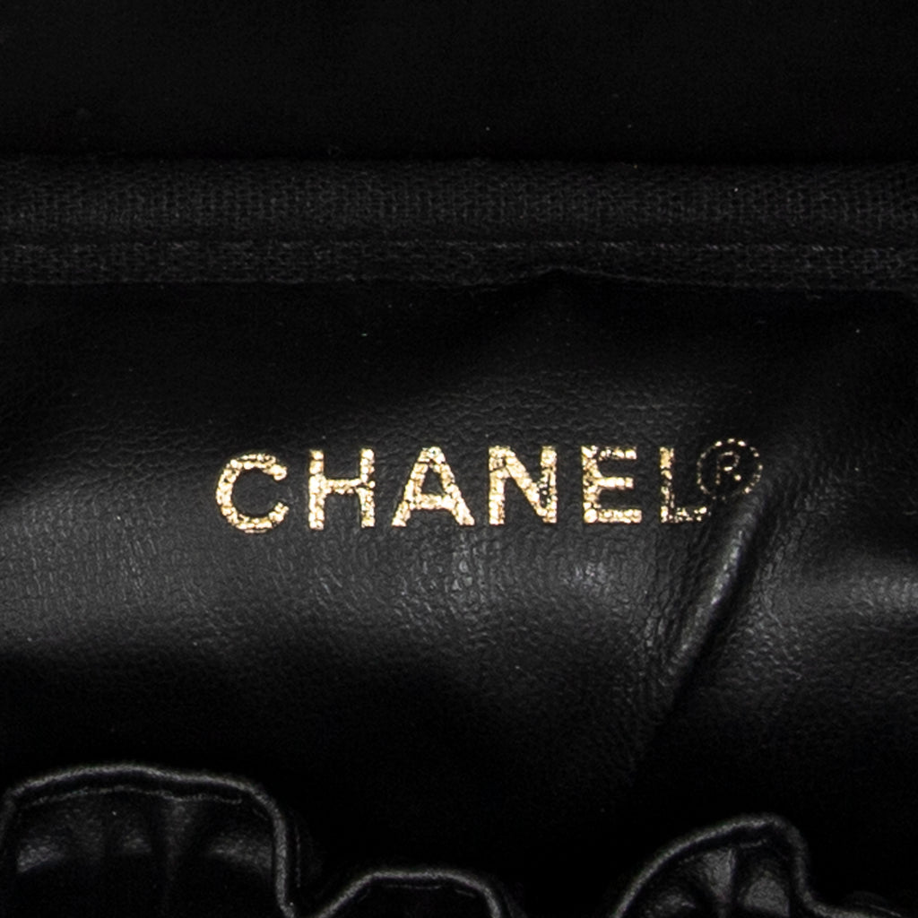 Handbag Timeless Tall Vanity Case Black Caviar Leather