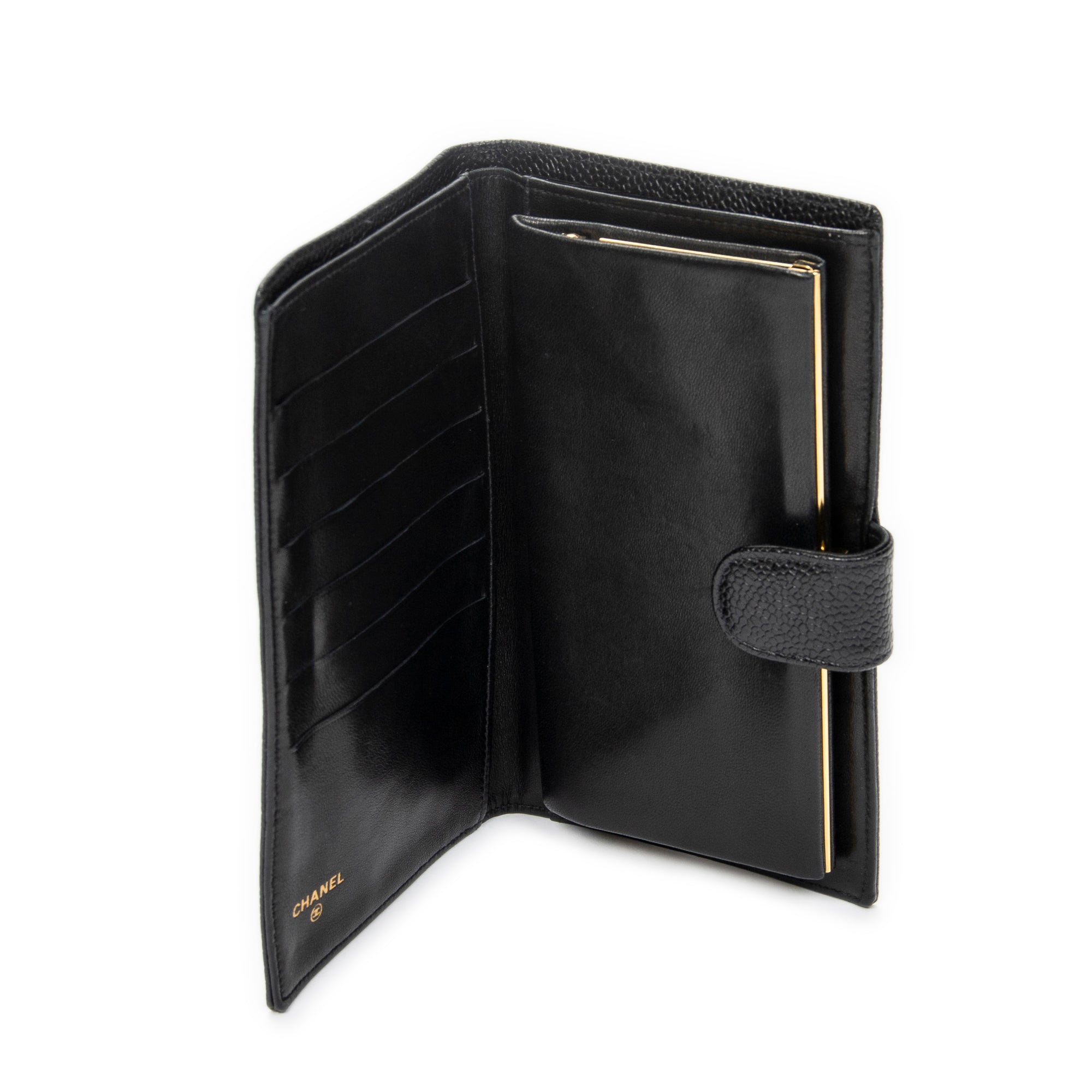 Wallet Timeless French Purse Wallet Black Caviar Leather