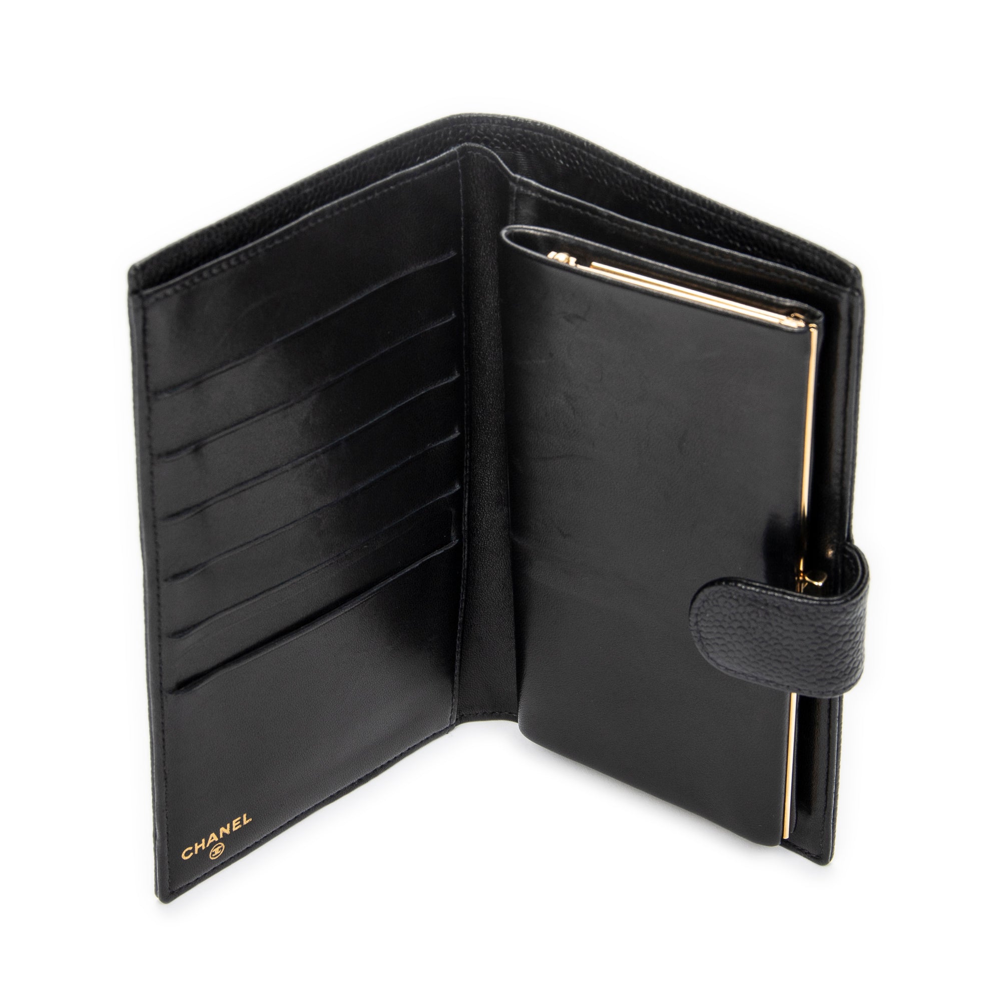 Wallet Timeless French Purse Wallet Black Caviar Leather
