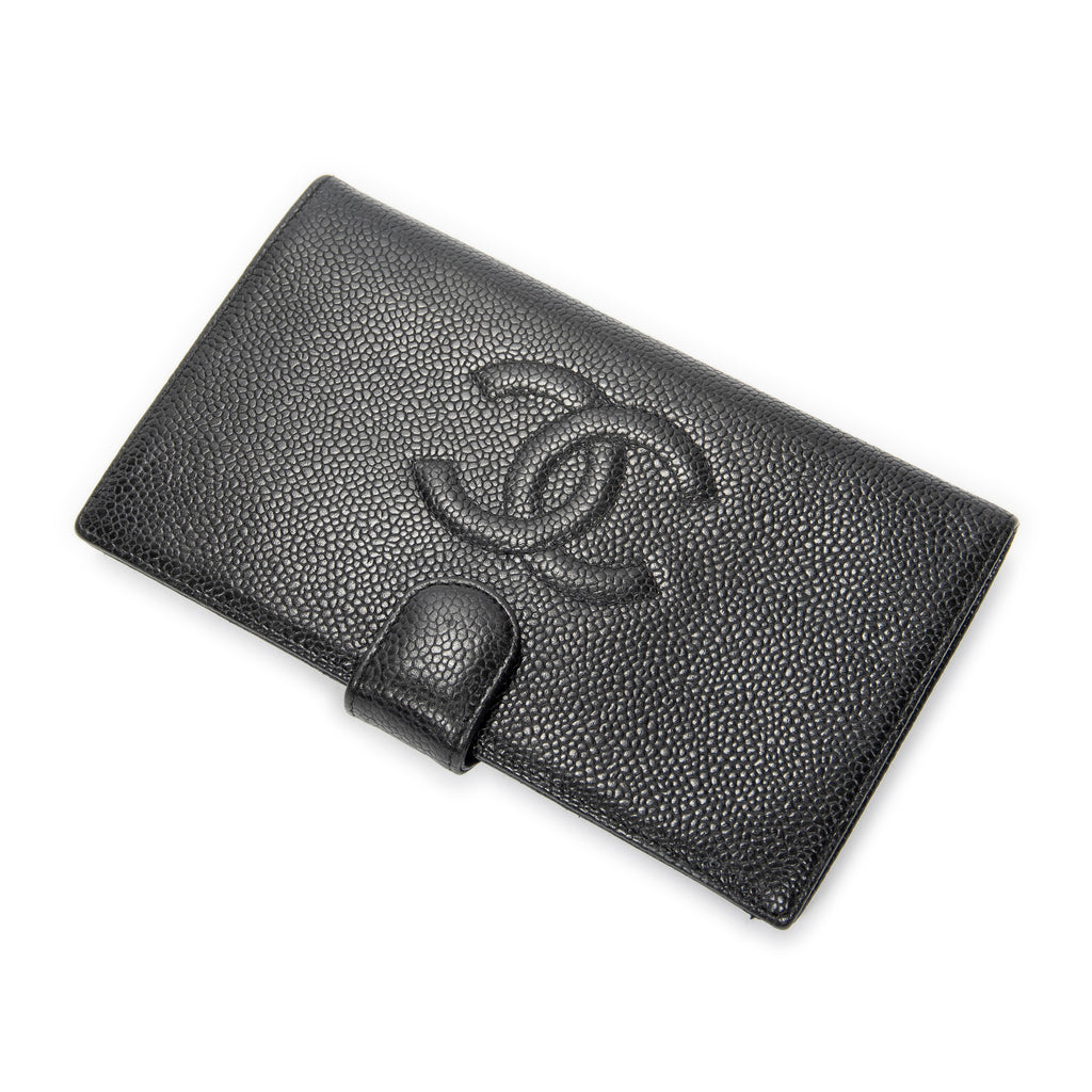 Wallet Timeless French Purse Wallet Black Caviar Leather