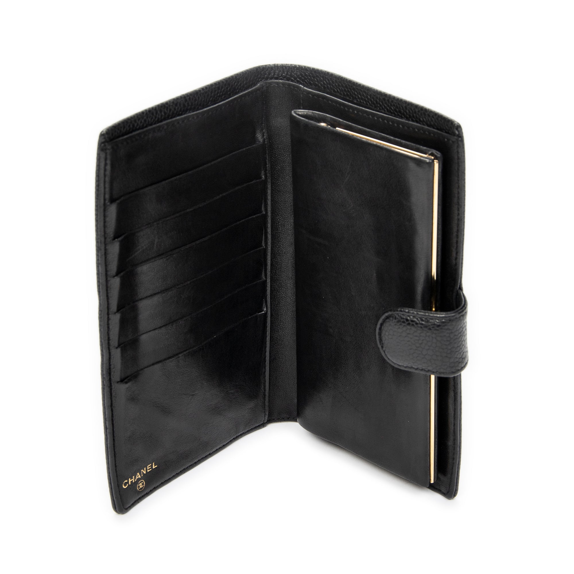 Wallet Timeless French Purse Wallet Black Caviar Leather