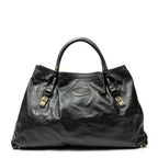Shoulder Bag Victoria Black Calfskin Leather
