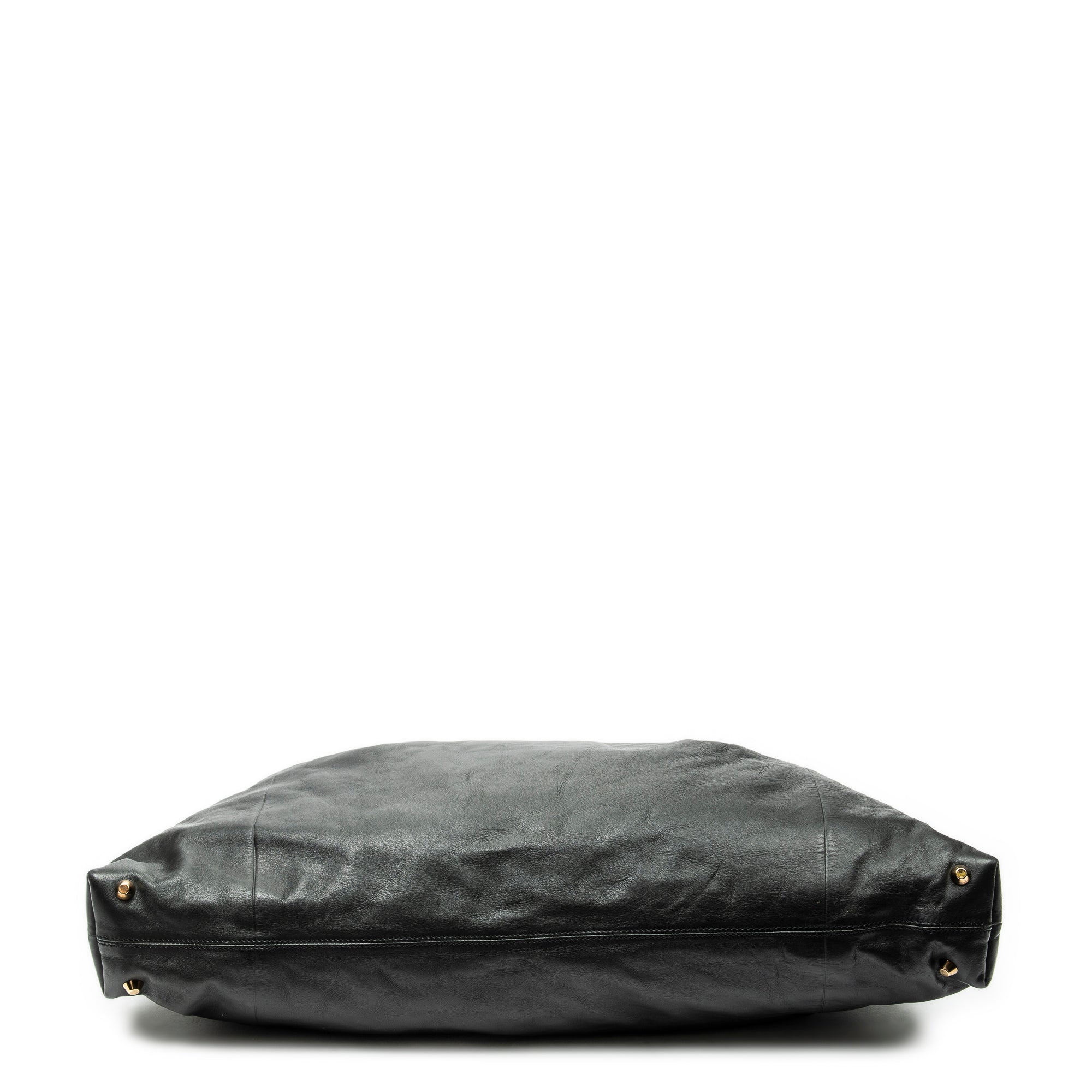 Shoulder Bag Victoria Black Calfskin Leather