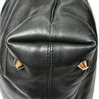 Shoulder Bag Victoria Black Calfskin Leather