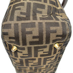 Handbag Small Open Tote Brown Zucca Canvas