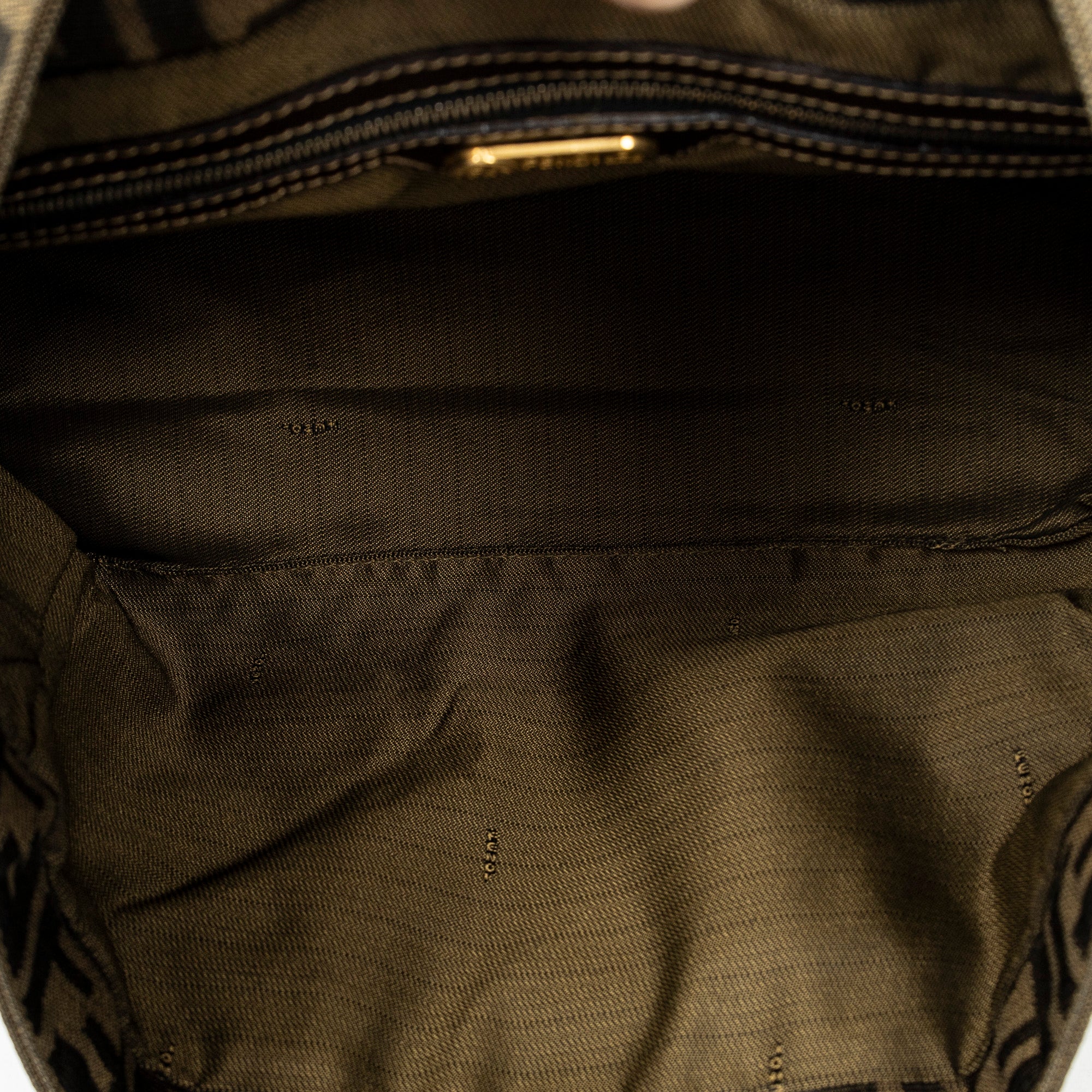 Handbag Small Open Tote Brown Zucca Canvas
