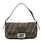 Shoulder Bag Baguette Brown Zucca Canvas
