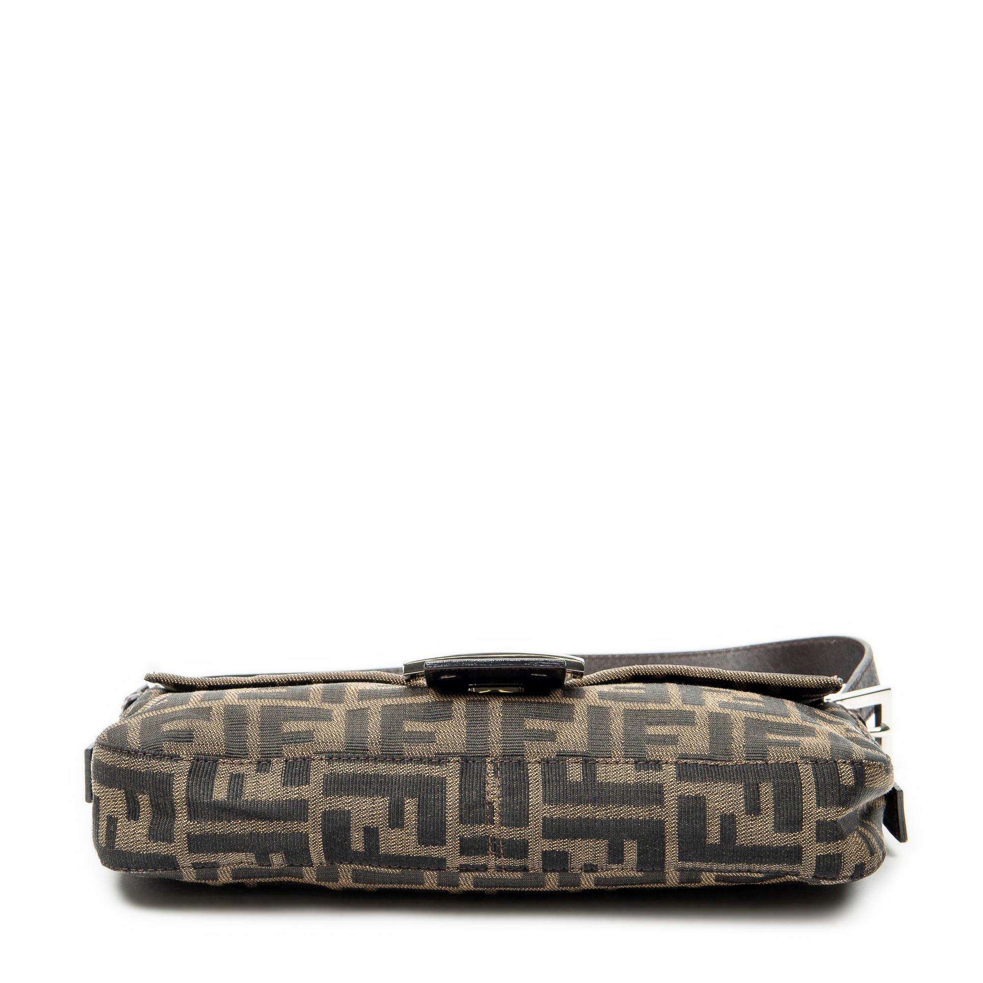 Shoulder Bag Baguette Brown Zucca Canvas