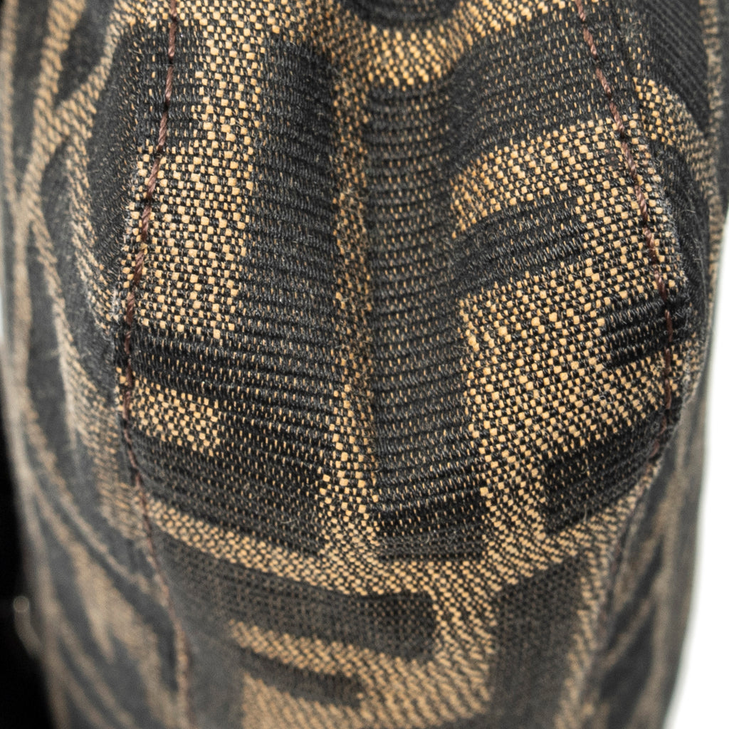 Shoulder Bag Baguette Brown Zucca Canvas