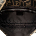 Shoulder Bag Baguette Brown Zucca Canvas