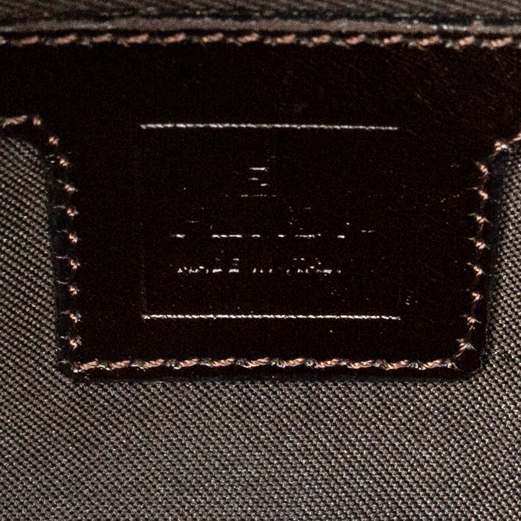 Shoulder Bag Baguette Brown Zucca Canvas