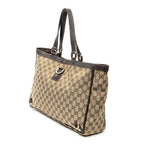 Handbag Large Abbey D-Ring Tote Beige Monogrammed Canvas