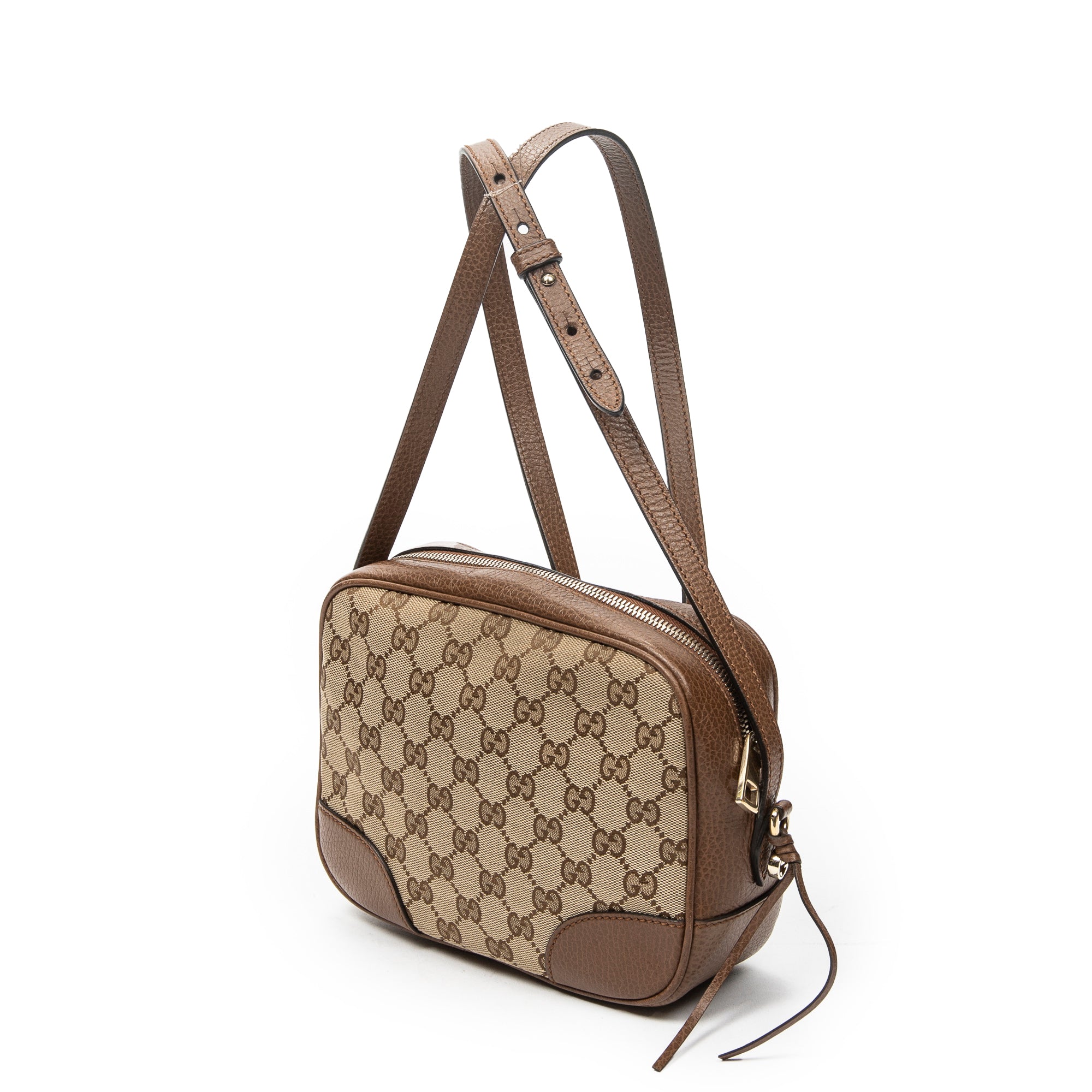 Shoulder Bag Mini Bree Crossbody Beige Monogrammed Canvas