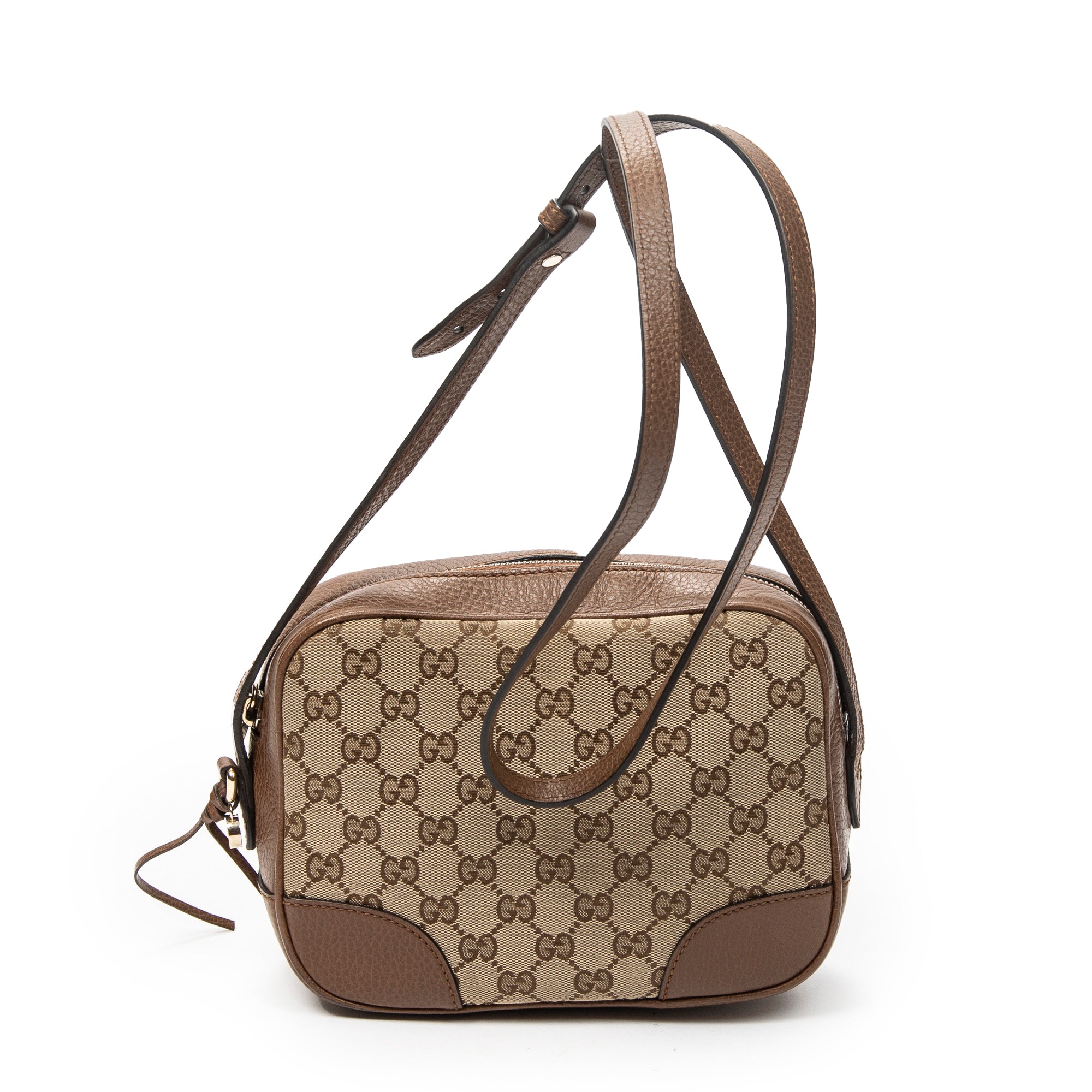 Shoulder Bag Mini Bree Crossbody Beige Monogrammed Canvas