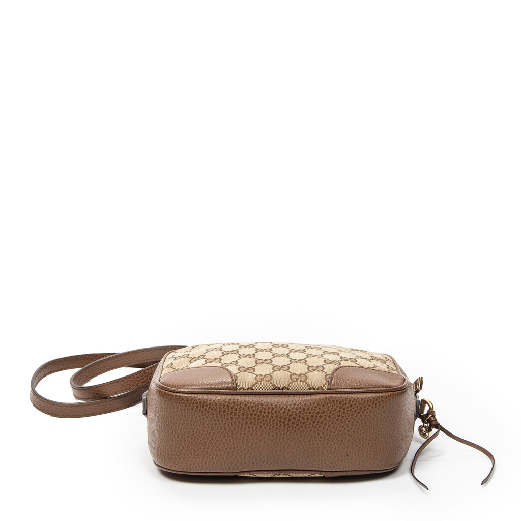 Shoulder Bag Mini Bree Crossbody Beige Monogrammed Canvas