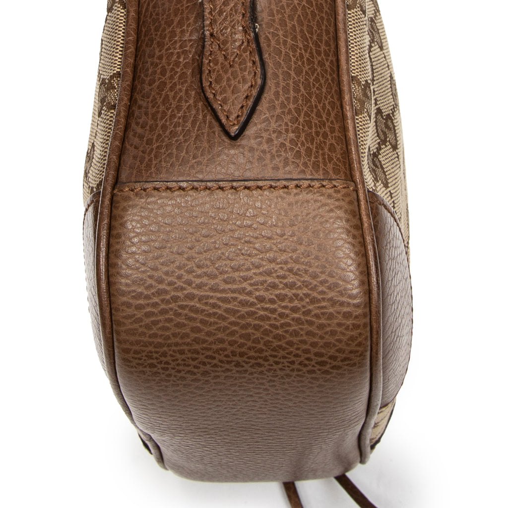 Shoulder Bag Mini Bree Crossbody Beige Monogrammed Canvas
