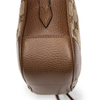 Shoulder Bag Mini Bree Crossbody Beige Monogrammed Canvas