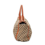 Shoulder Bag Abbey D-Ring Zip Tote Beige Monogrammed Canvas