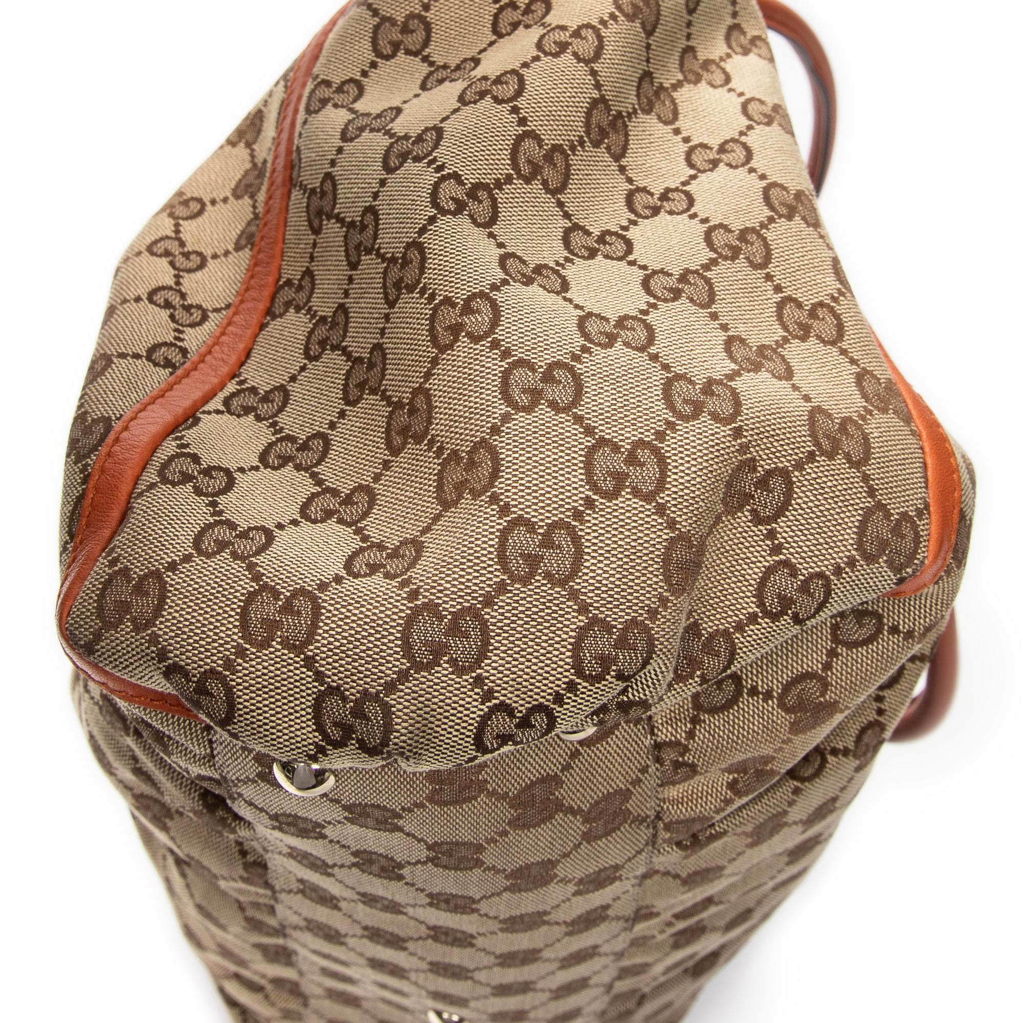 Bolso de Hombro Abbey D-Ring Zip Tote Lona Monogramada Beige