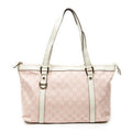 Shoulder Bag Abbey Zip Tote Pink Monogrammed Canvas