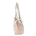 Shoulder Bag Abbey Zip Tote Pink Monogrammed Canvas