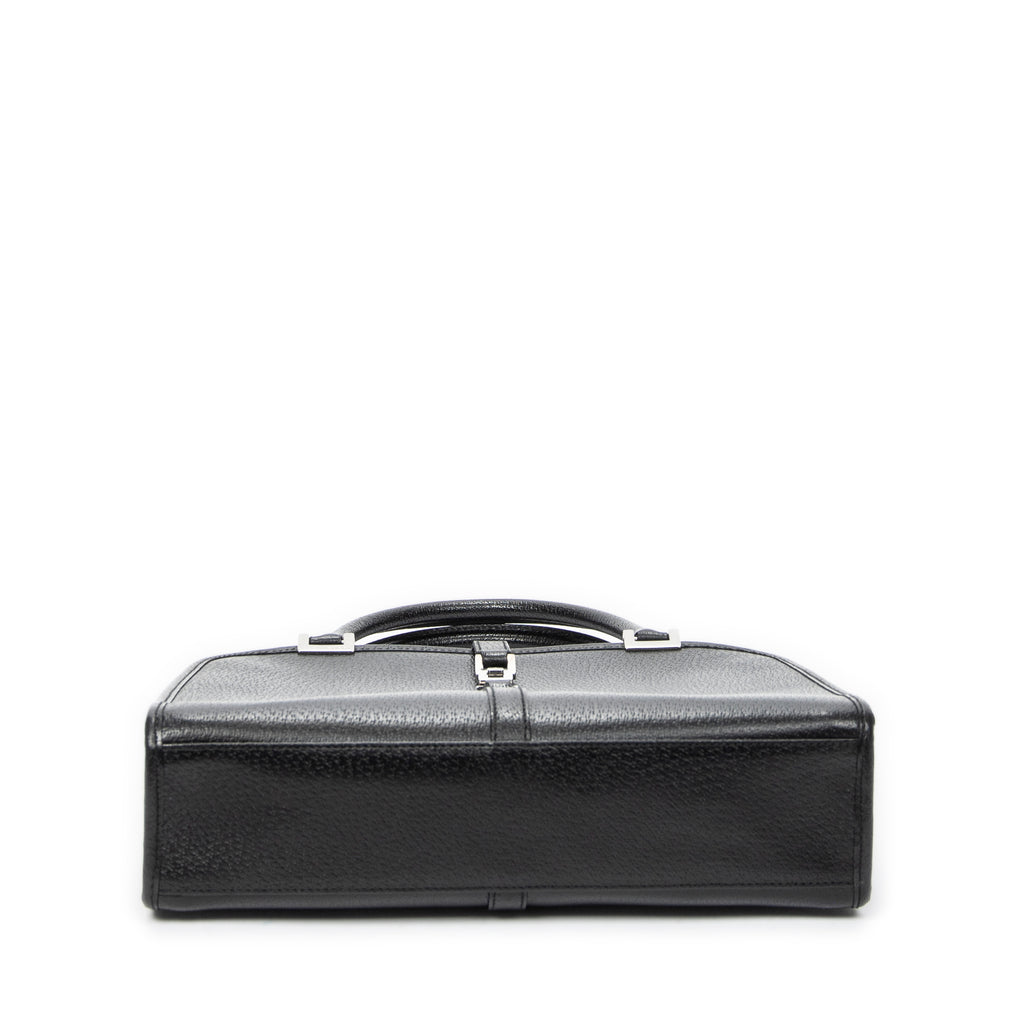 Shoulder Bag Jackie Dome Bag Black Calfskin Leather