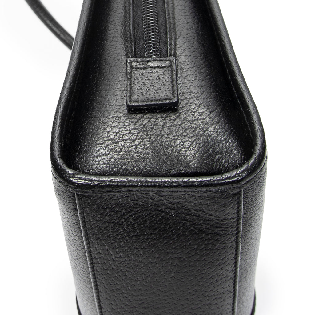 Shoulder Bag Jackie Dome Bag Black Calfskin Leather