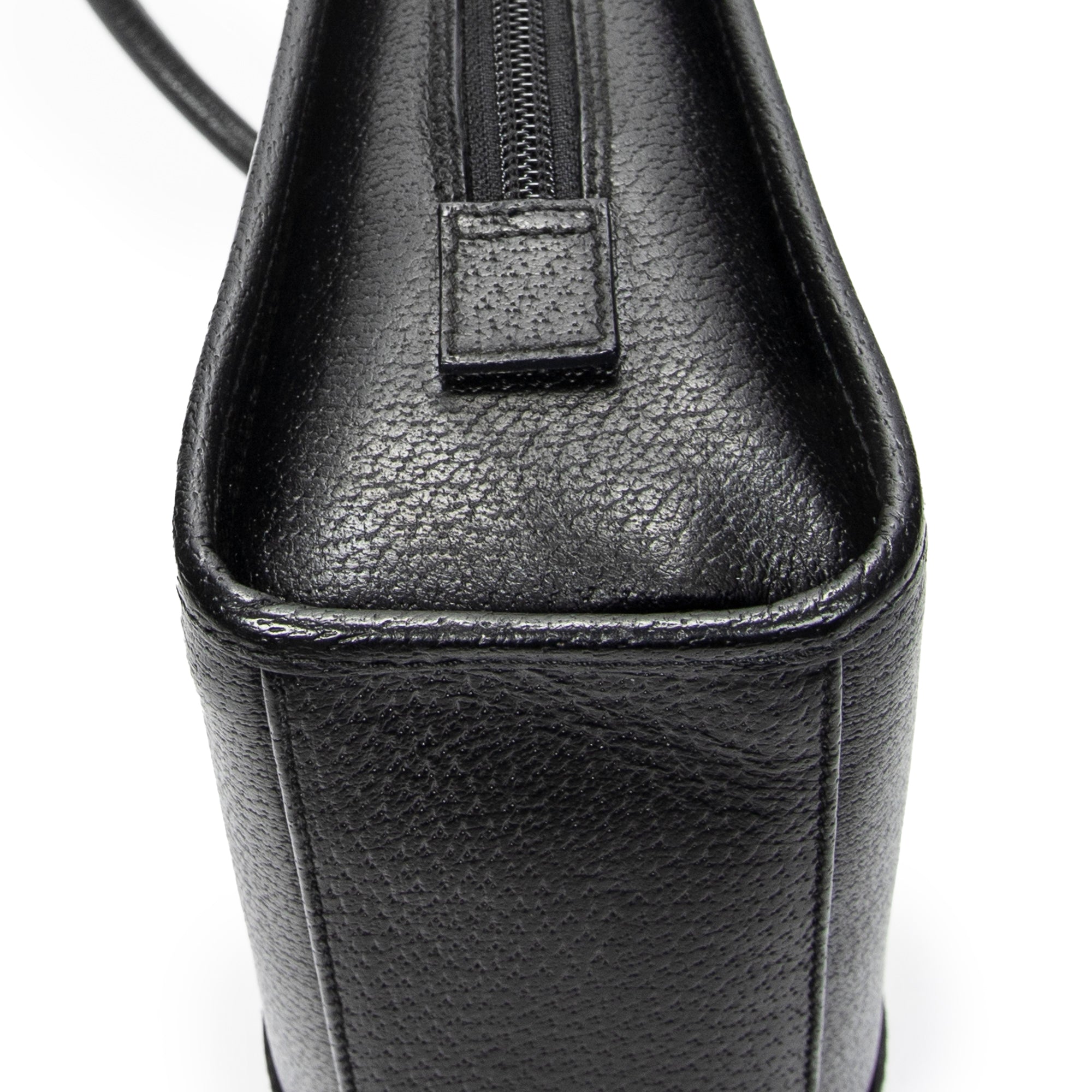 Shoulder Bag Jackie Dome Bag Black Calfskin Leather