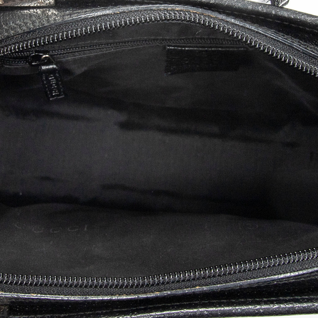Shoulder Bag Jackie Dome Bag Black Calfskin Leather