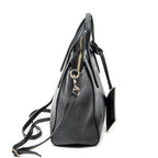 Shoulder Bag Mini Swing Tote Black Calfskin Leather