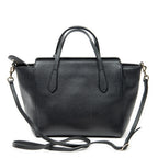 Shoulder Bag Mini Swing Tote Black Calfskin Leather