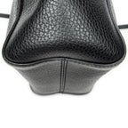 Shoulder Bag Mini Swing Tote Black Calfskin Leather