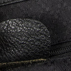 Backpack Large Bamboo Backpack Black Suede Leather