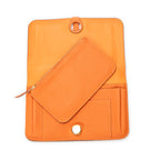 Wallet Dogon Long Wallet GM Orange Clemence Leather