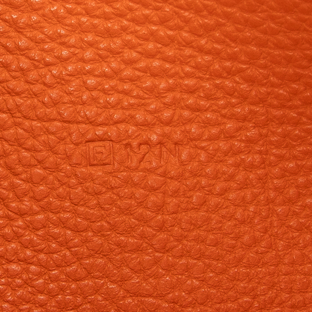 Wallet Dogon Long Wallet GM Orange Clemence Leather