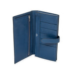 Wallet Bearn Soufflet Wallet Blue Izmir Chevre Mysore Leather